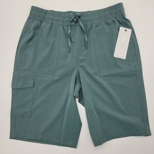 RBX Bermuda Shorts Sea Green Pockets Elastic Drawstring Waistband Sz Medium NEW